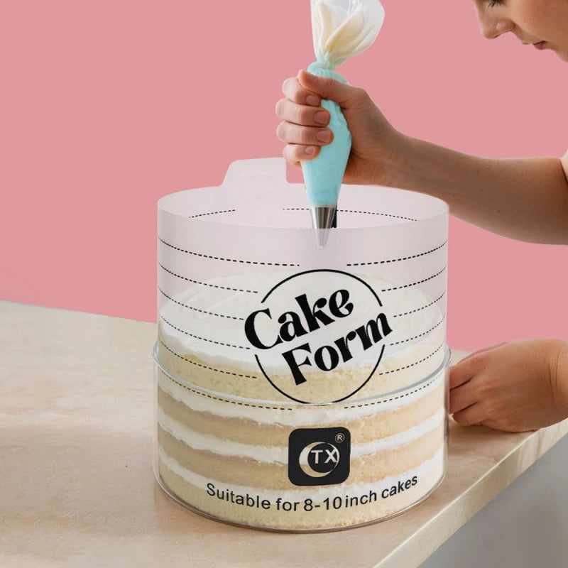 Adjustable Round Cake Ring Mold Retractable Fondant Tools Mousse Cake Ring Acrylic Circle Baking Ring Cake Tools.