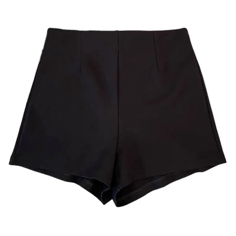 Black High-waisted Elastic Shorts Women's Slimming Petite Brief 2024 New Style Trendy Female Shapewear.