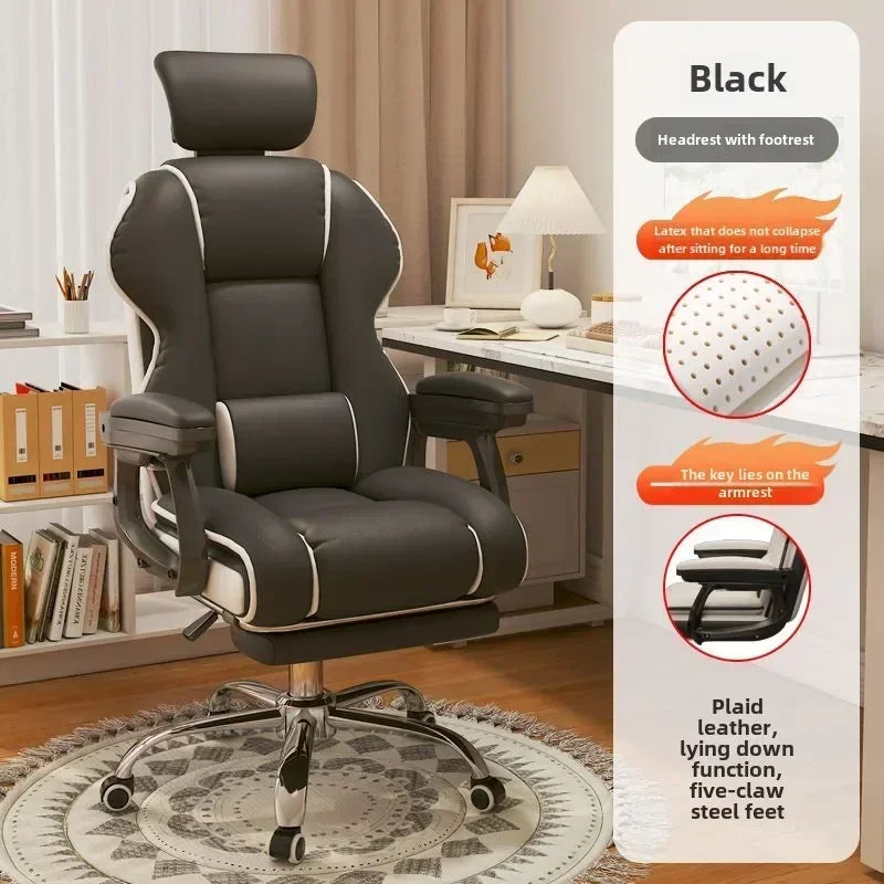 Bequemer Büro-Computerstuhl, universitätsschlafsaal, Schlafzimmer, Wohnzimmer, Spiel, Live-Streaming-Stuhl mit verstellbarer Rückenlehne