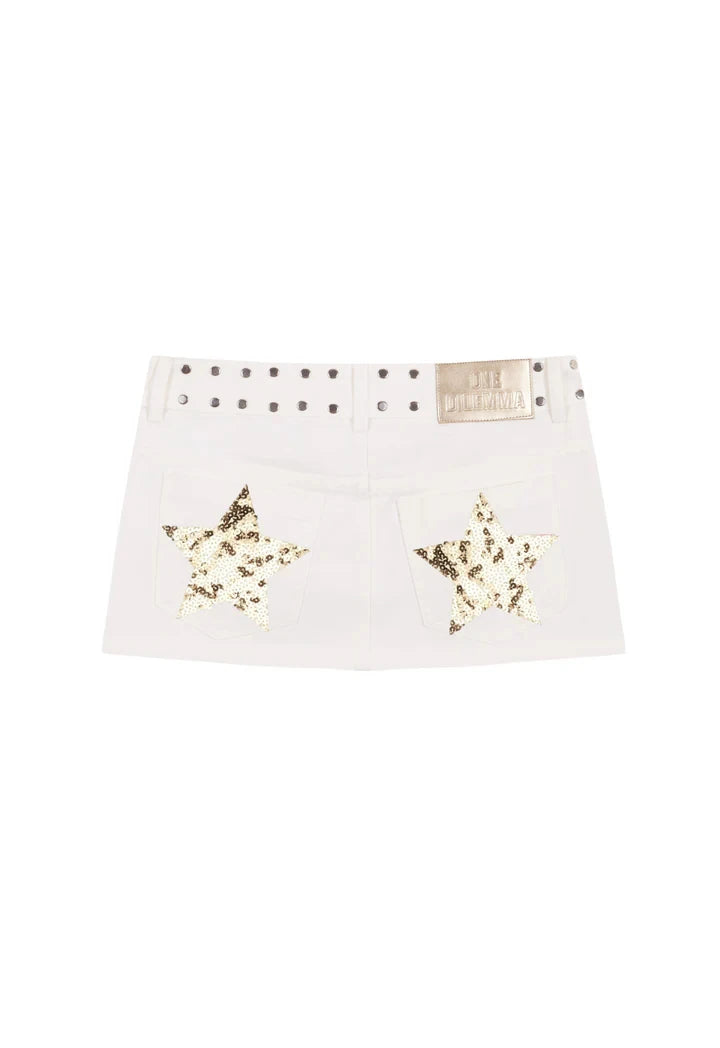 ONE DILEMMA Fashion Printing Shorts Harajuku Y2K Women's clothing Hot Girl Sexy Washed Denim Shorts Low Waist Mini Skirts.