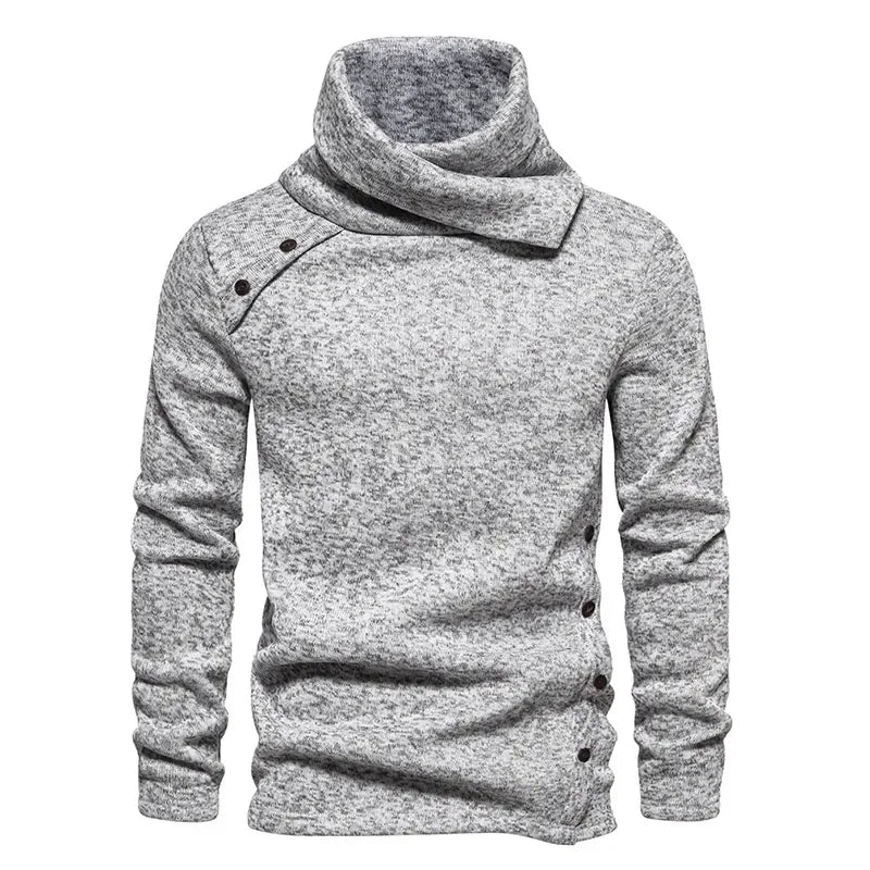 New 2025 Men's Thick Warm Sweaters Vintage Trend Knit Pullovers Man Turtleneck Sweater Soft Casual Knitwear Sweater for Men Tops