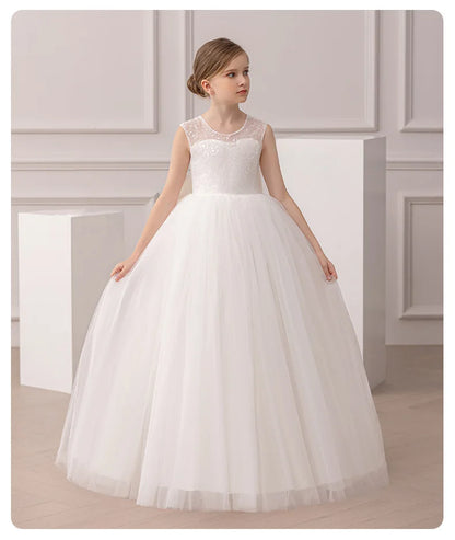 Brautjungfer Hochzeitskleid Blumenmädchen Prinzessin Kleid Elegante Mädchen Partykleider Klavier Performance Kleid Kinder Ballkleid.