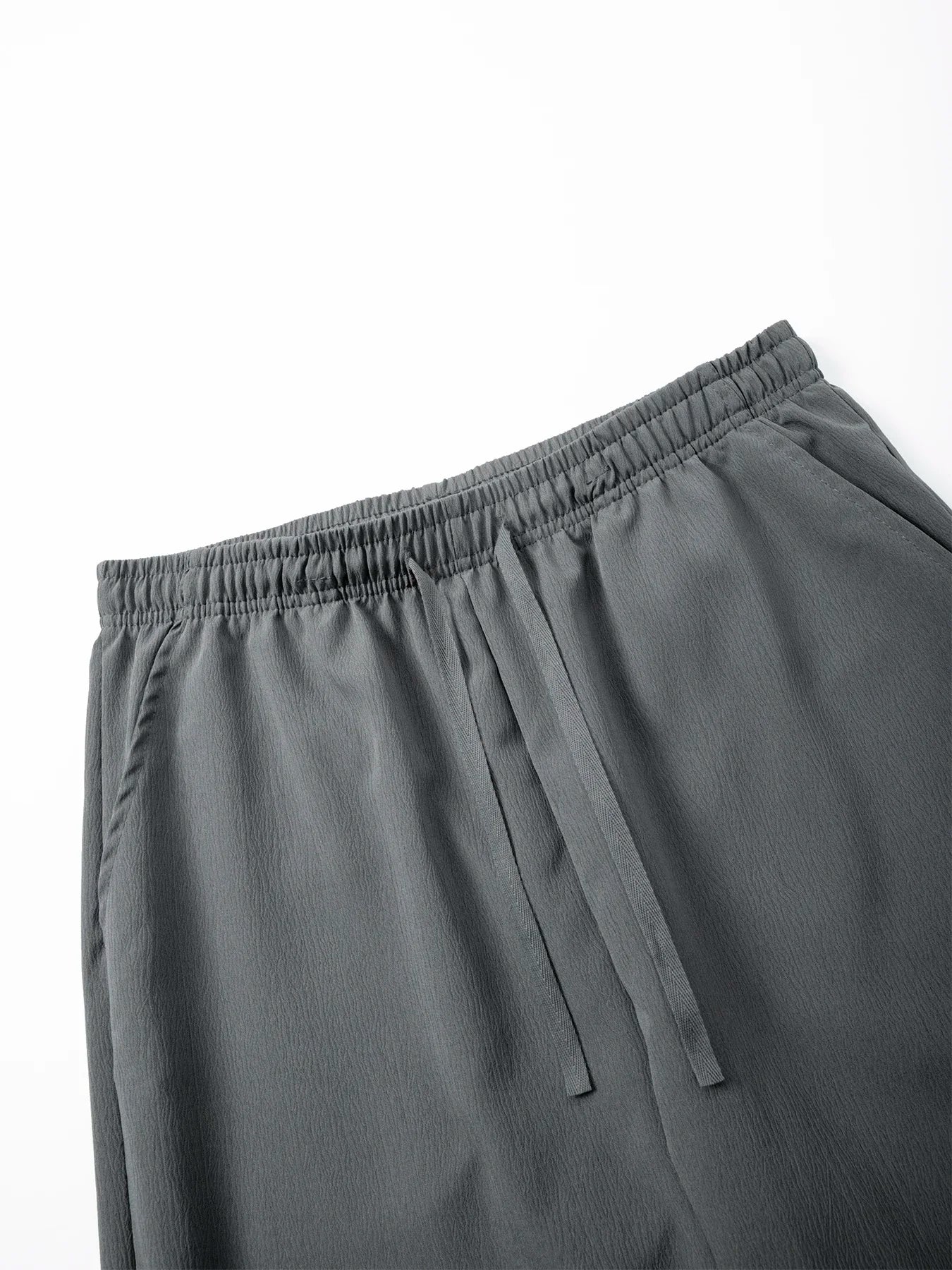 Summer Men's Straight Trousers Casual Solid Color Breathable Drawstring Long Pants Sweatpants Streetwear Men Baggy Pants.