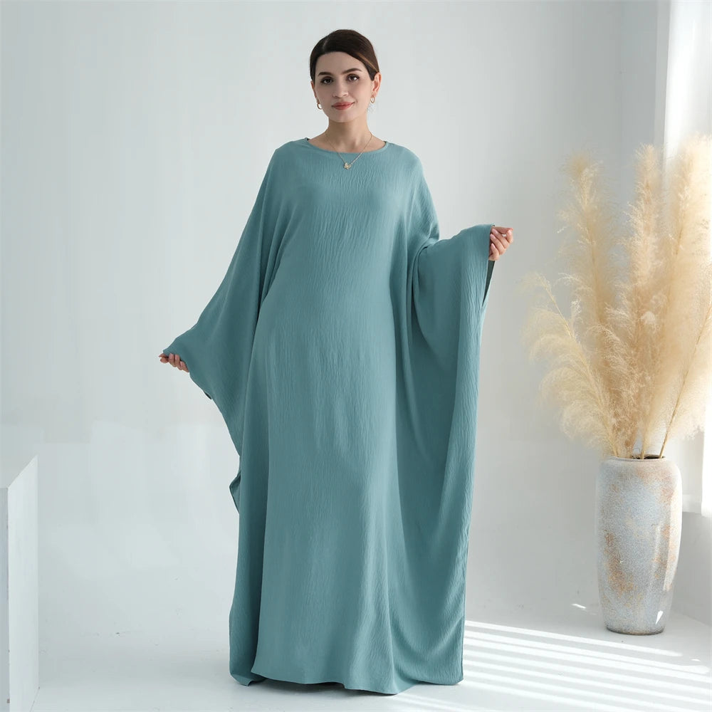 Ramadan Eid Baumwolle Leinen Khimar Abaya Set Dubai Muslim Sets Hijab Kleid Kaftan Abayas Kaftan Marocain Femme Vestidos Para Mujer