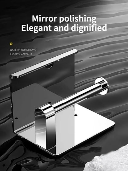 Papierhandtuchhalter aus Edelstahl ohne Stanzen, wandmontierter Küchenrollenhalter, Toilettenpapierhalter, Badezimmer-Handtuchhalter