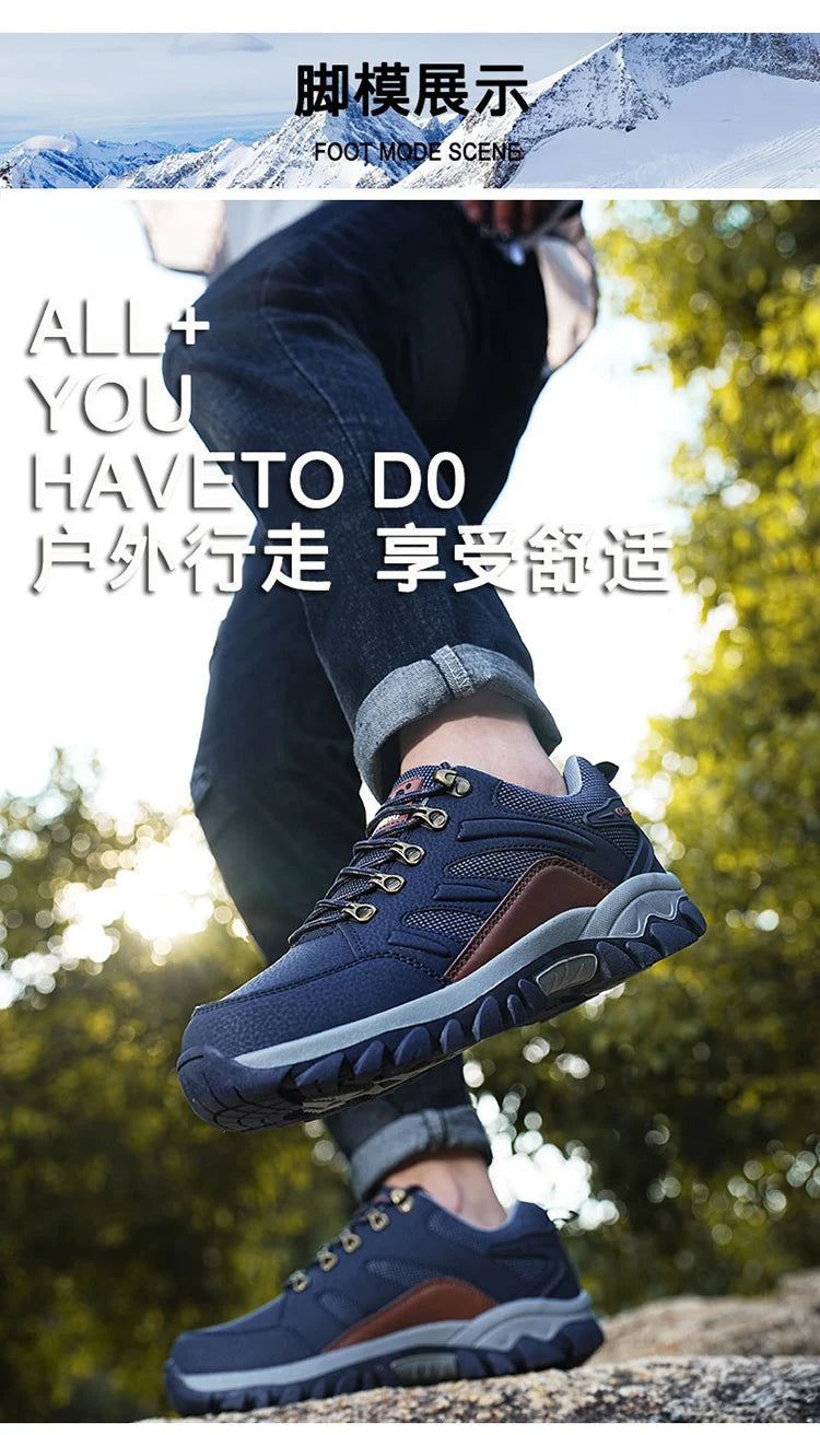 Winter Tactical Boots Combat Autumn Hiking Boots Men Snow Warm Fur Sneakers Padded Trekking Black Waterproof Leathe Sneakers