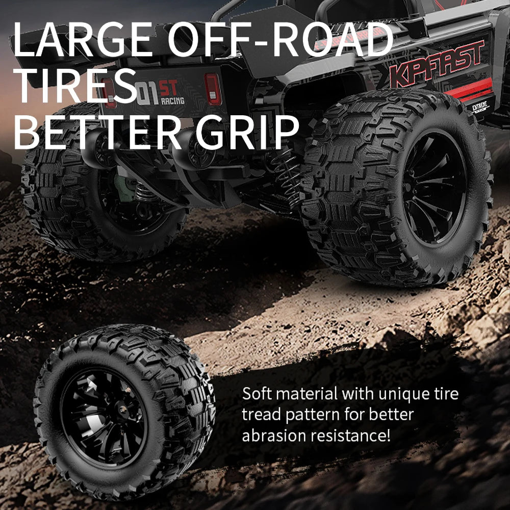 Teeggi 4WD 2.4G RC Drift Car 80KM/H 1:14 High Speed Off-Road Racing Car Brushless 3S Remote Controller Car Truck Toy For Gift.