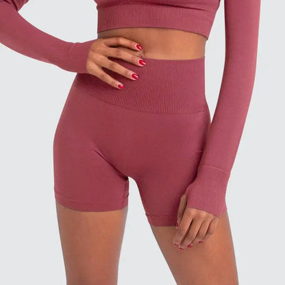 Solid Color seamless gym Yoga Set Legging +sport bra+short+long sleeves Tracksuit  Women Gym Suit Comprehensive Training Jogging.