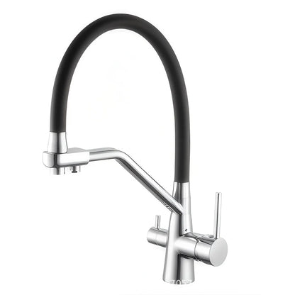 Kitchen Modern Copper Faucet Purification Drinking Water Pull-out Sink Hot and Cold Pure Water Direct Drinking Faucet