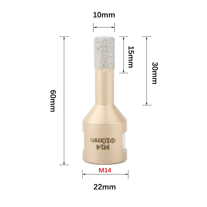 6mm-120mm M14 Gewinde Gelötete Diamantkernbohrer Lochsäge Keramikfliesen Granit Marmor Lochöffner Werkzeuge Trockenbohrer