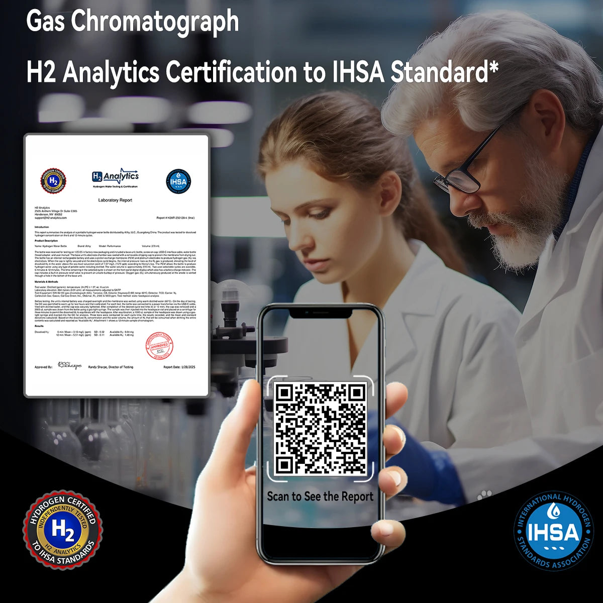 ALTHY Performance Hydrogen Water Generator Bottle DuPont SPE+PEM Dual Chamber + PPB&Time&Battery Display + H2 Inhalation Device.