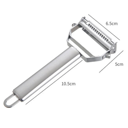 Kitchen Vegetable Peeler Stainless Steel Potato Peeler Slicer Korean Carrot Grater Shredder Multifunctional Fruit Veggie Tools.