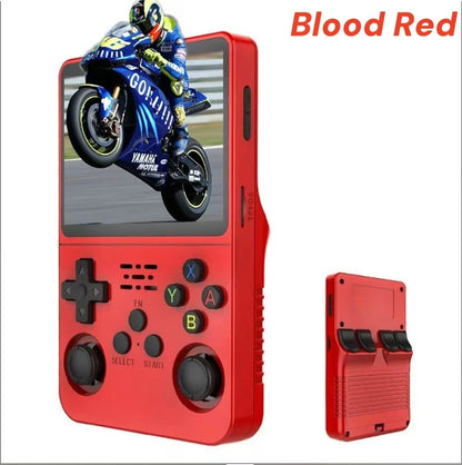 Open Source R36S Retro Handheld Game Console ARKOS 2.0 3.5Inch IPS Screen 64G/128G Portable Pocket Video Player Kids Xmas Gift