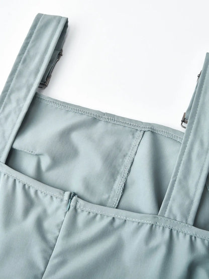 Fashion Womens Jumpsuit Casual Rompers with waist Belt Back Zipper Pockets Camisole Overalls for Daily Wear Office Work Vacation.