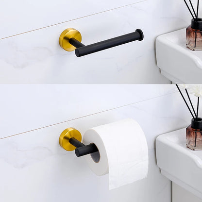 Badezimmer-Hardware-Set aus gebürstetem Gold, Handtuchhalter aus Edelstahl 304, Handtuchring, Toilettenpapierhalter, Kleiderhaken, Badezimmer-Zubehör
