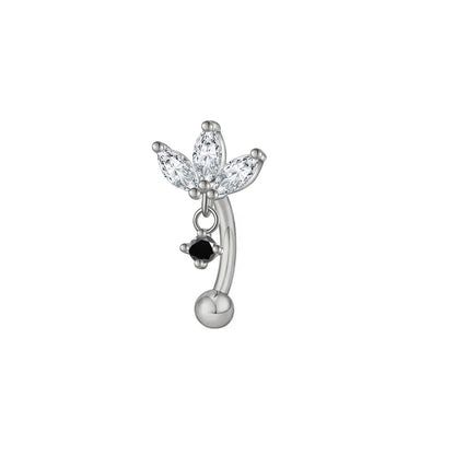 Rook piercing Butterfly Ear Cartilage Eyebrow Tragus Helix Piercing Stud Curved barbell Wholesale Body  Jewelry