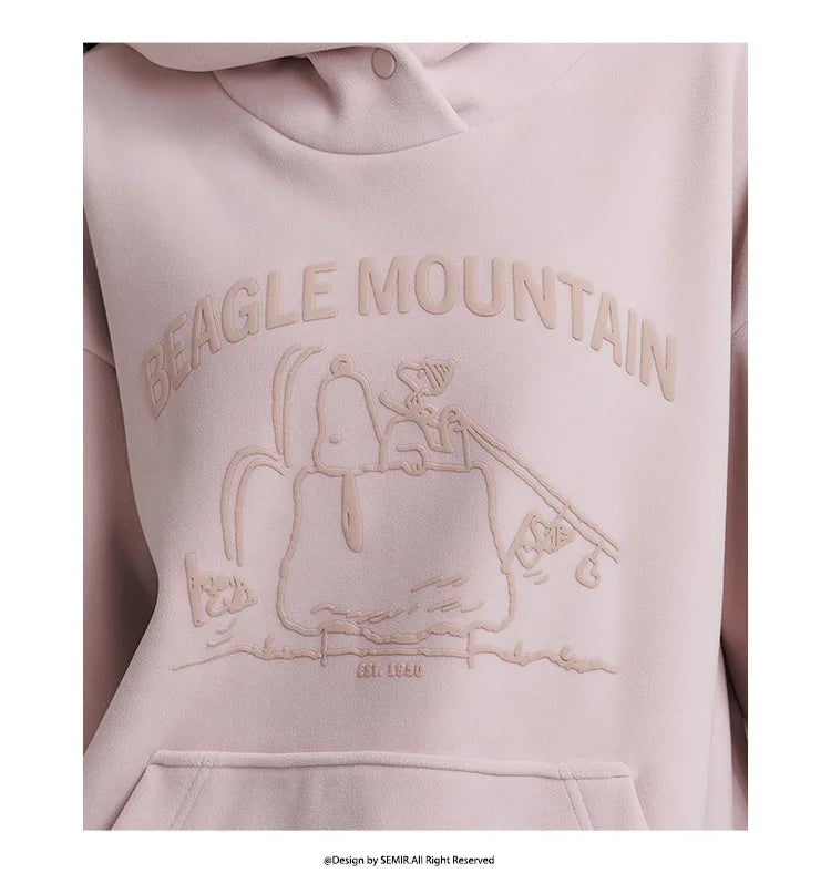 Semir Sweater Women Mid-Length Patterned 2024 New Oversize Warm Versatile Soft Winter Clothing.