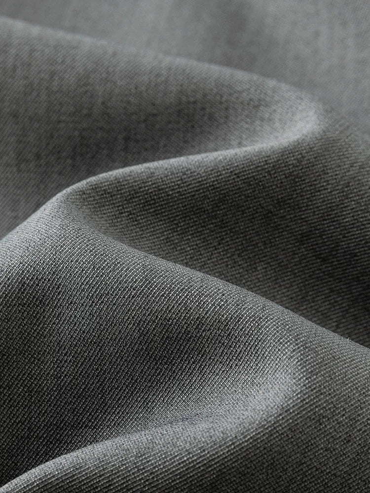 FSLE 2025 New Arrival Women Zipper Waist Office Lady Elegant Grey Skirt Pleated Design Navy Blue Color Long Skirt Daily Outfits.