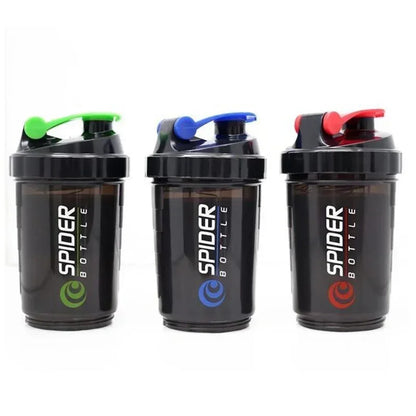 3 Layer Shaker Bottle Protein Mixing Shake Cup Sports Fitness Water Cup 550ml Scaled Plastic Water Bottles with Medicine Box.