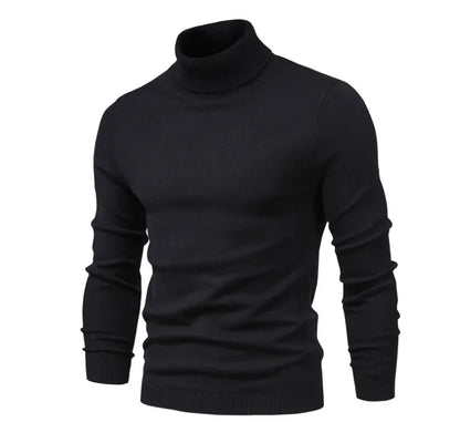 New Winter Men's Turtleneck Thick Sweaters Casual Turtle Neck Solid Color Quality Warm Slim Turtleneck Sweaters Men Pullovers To.