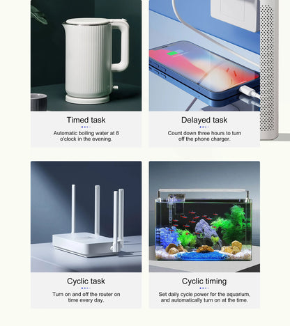 GIRIER Smart Plug ZigBee 20A Smart Home Steckdose EU 4200W mit Power Monitor Funktion Unterstützt Alexa Google Home Assistant.