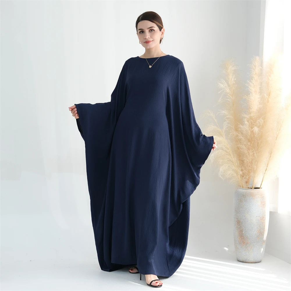 Ramadan Eid Cotton Linen Abaya Turkey Islam Muslim Maxi Dress Prayer Clothes Women Kaftan Kebaya Caftan Robe Femme Musulmane