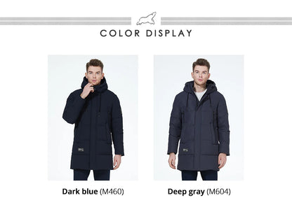 ICEbear 2023 winter jackets for men casual cotton coat mid-length Puffer parkas MWD3061D.
