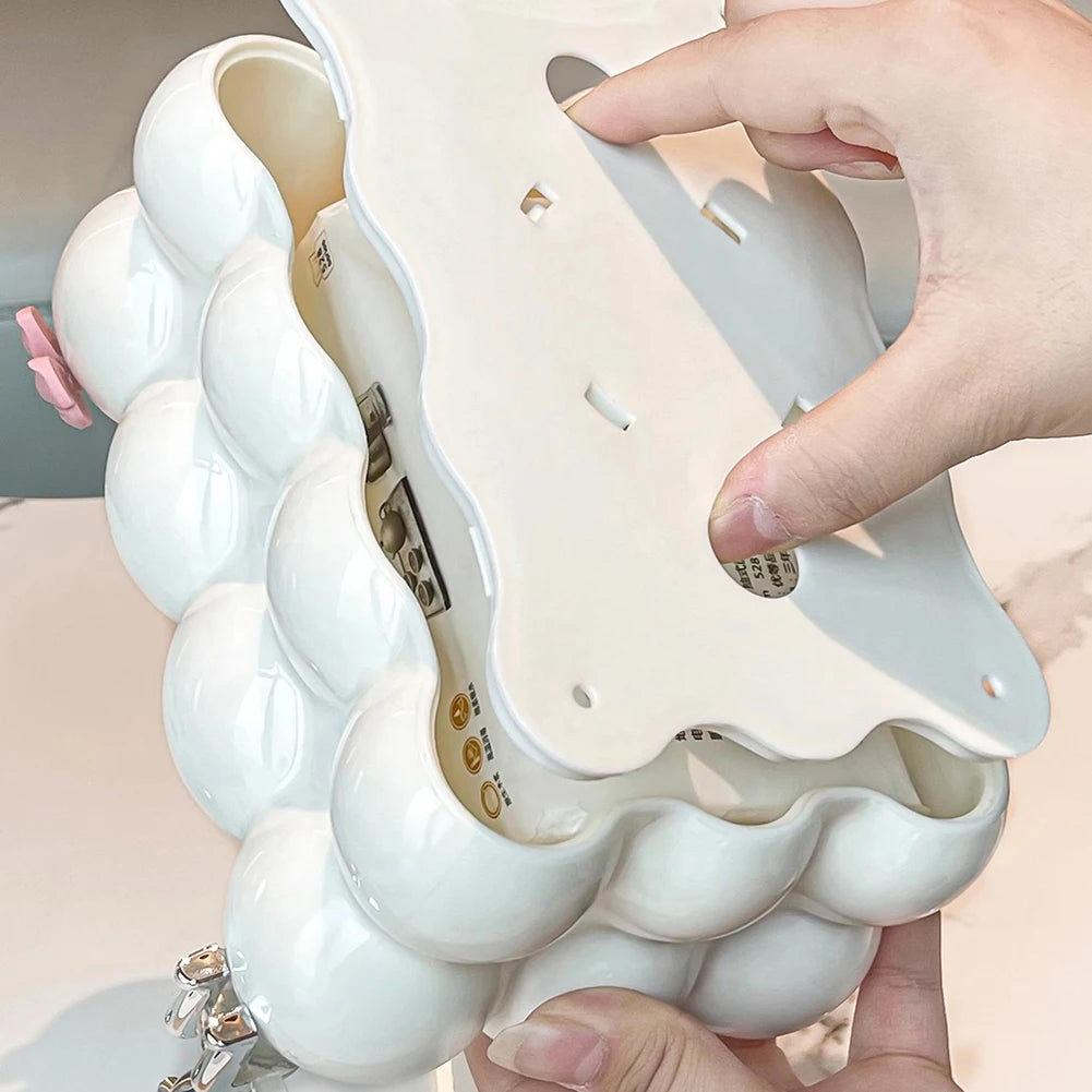 INS Style Cotton Candy Removable Tissue Box Korean Style Cute Tissue Box Desktop Decorative Supplies for Home Napkin Holder.