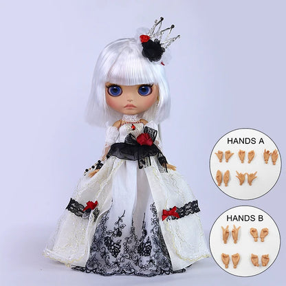 ICY DBS Blyth Doll BJD Joint Body tan Skin Matte Face Set Doll 1/6 30cm Girl Gift Anime SD
