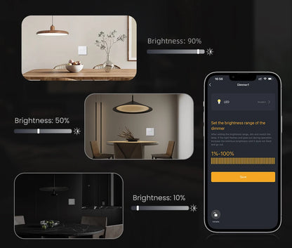 AVATTO Tuya WiFi Smart Dimmer Schalter EU 1/2 Gang Touch Licht Schalter Glas Panel APP Fernbedienung Funktioniert Mit Alexa Google hause.