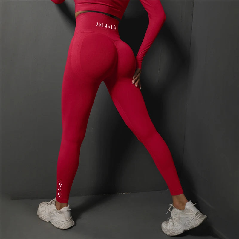 2025 ANIMALU Seamless Leggings Women Gym Yoga Pants Women's High Waist Legging Fitness Workout Tights Running Pants.