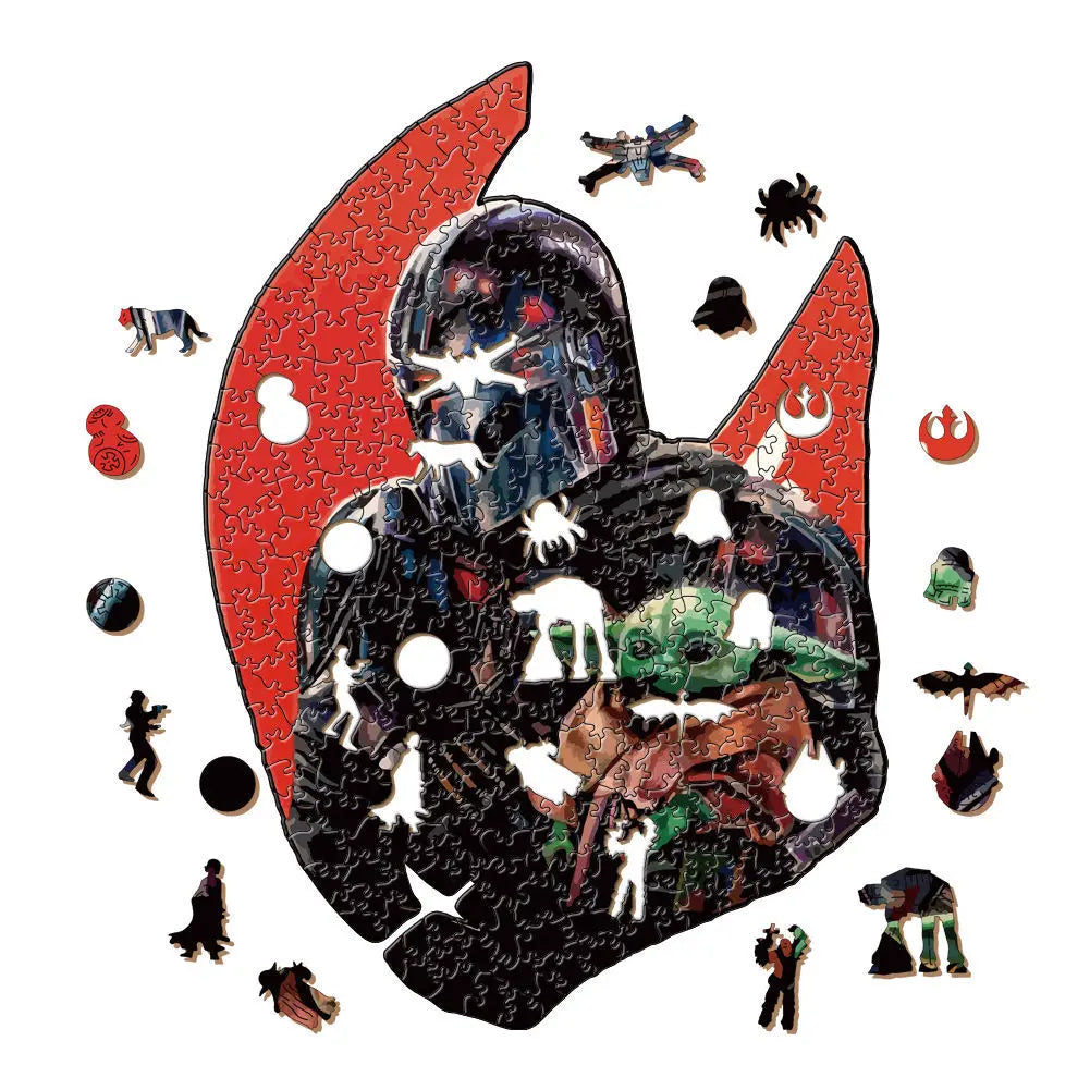 Movie Characters Wooden Puzzle Film Star Wood Jigsaws 2D Magic School Badge Character Jigsaw Toys for Kids.