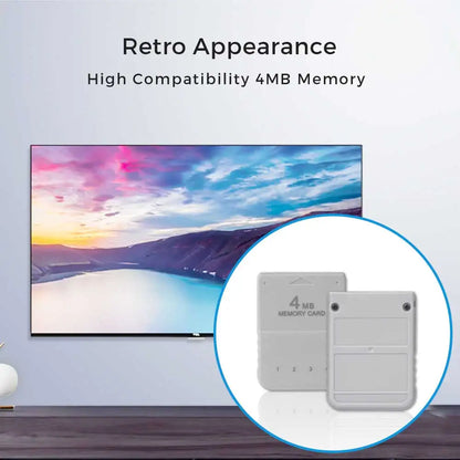 BlueRetro 1PC/2PC 4M Memory Card For PS1 Save Game Card  For PlayStation1 PS One Game Consoles Data Saving Progress Memory Card.