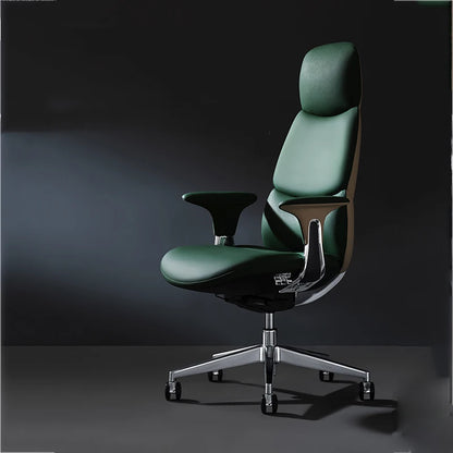 Bequemer Chefbürostuhl, luxuriöser grauer Designer-Drehstuhl, ergonomisch, tragbar, für das Home Office von Fotel Gaming