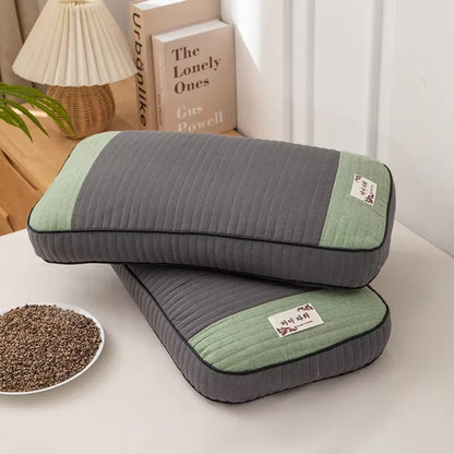 Sobakawa Traditional Buckwheat Standard Size Pillow Organic Cotton with Natural Technology for Cool Sleep Bed Sleep Pillow.