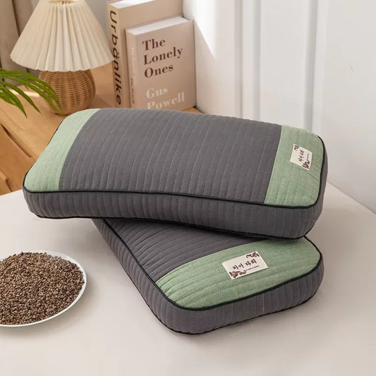 Sobakawa Traditional Buckwheat Standard Size Pillow Organic Cotton with Natural Technology for Cool Sleep Bed Sleep Pillow.