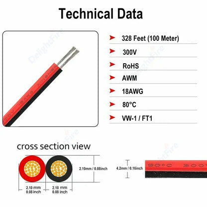 18 20 22 AWG LED Strip Wire 2/3/4/5/6pin 5V 12V Extension Electric Cable For WS2812B 5050 RGB RGBWW LED Lights Car Speakers Auto.
