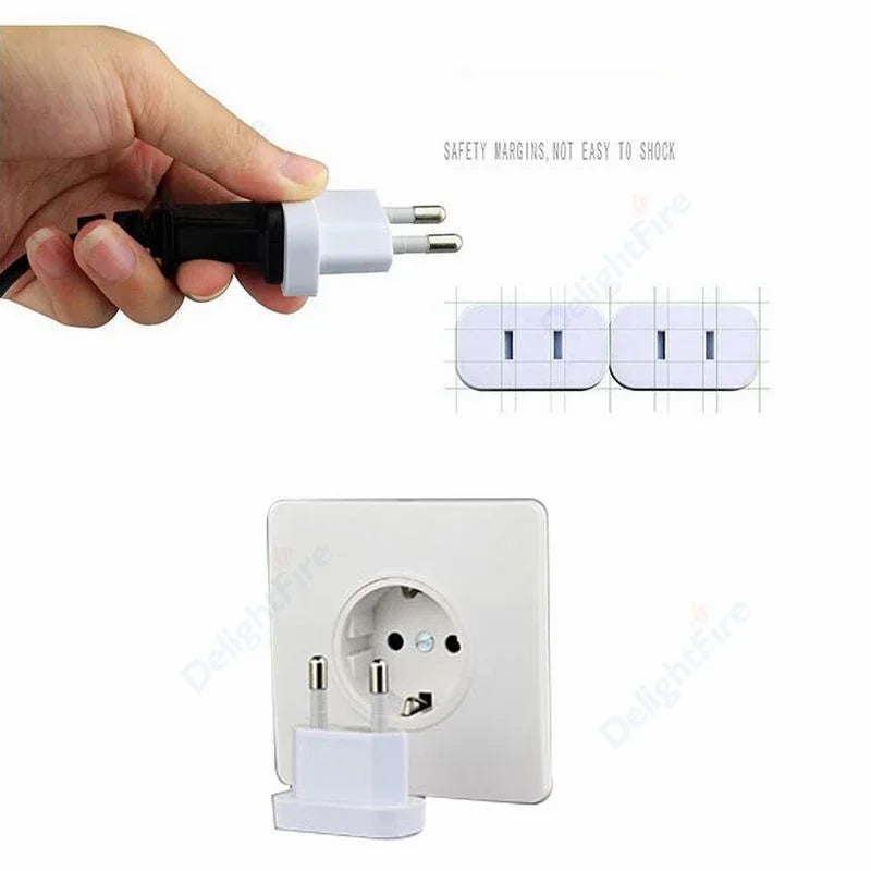 1 stücke Power Stecker Adapter UNS Zu EU Euro Europa Stecker Power Stecker Konverter Reise Adapter China CN zu EU Adapter steckdose.