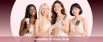 5 in 1 Hair Styler with Travel Bag Air Wrap 1200W Hair Dryer Straightening & Blow Dryer Brush for Multiple Styling Home Hotel