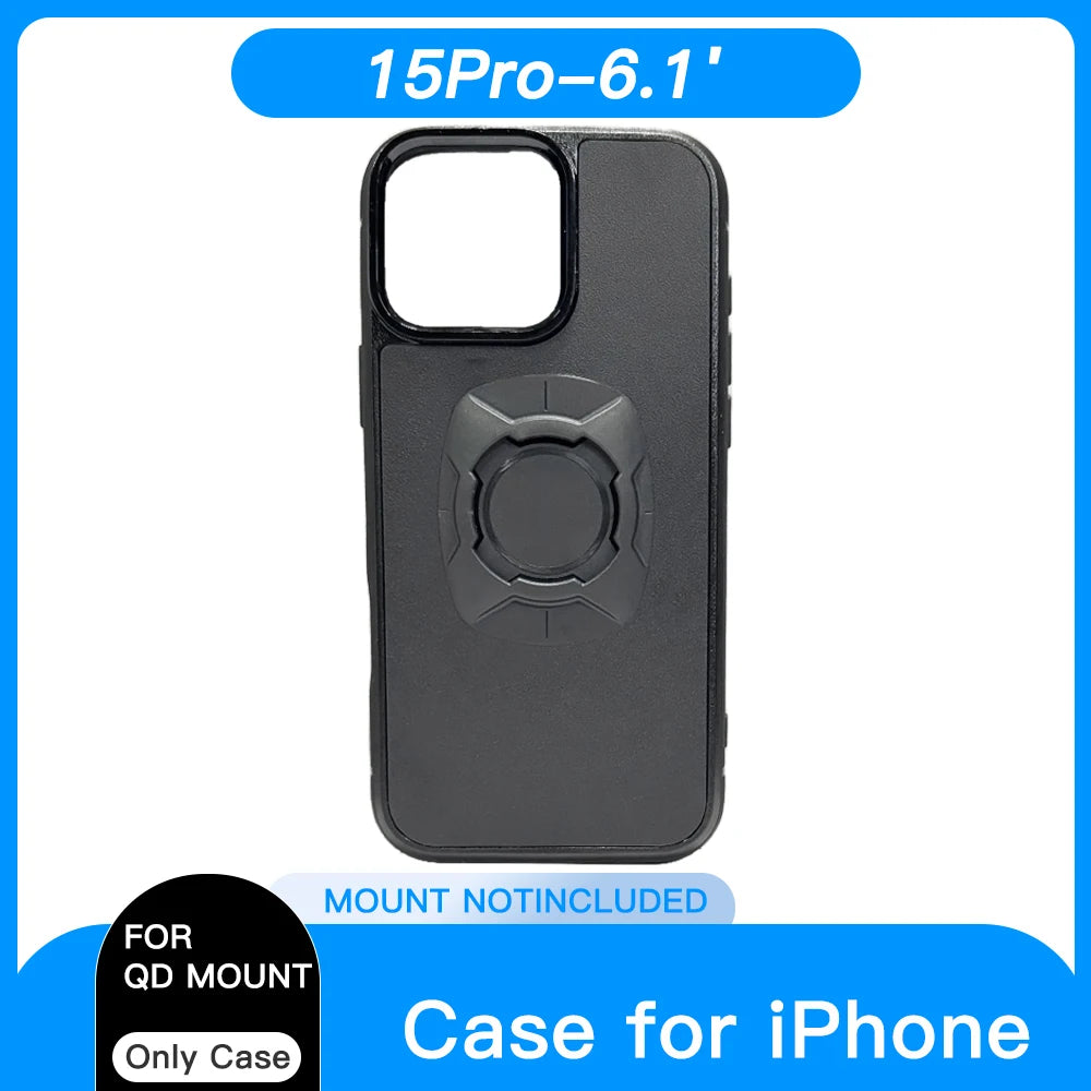 Twsit Lock Phone Case Holder MotorCycle Bicycle iPhone case Quick Lock Fit for Quad System Phone Mount/Holder 14 15 16 Pro Max.