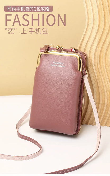 Fashion Ladies Small Crossbody Messenger Bags Women Shoulder Bag Wallet Mini PU Leather Card Holder Female Purse.