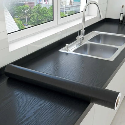 Holzmaserung DIY Aufkleber PVC selbstklebende wasserdichte Tapeten Renovierung Möbel Wandaufkleber Home Decor klebrige Papieraufkleber