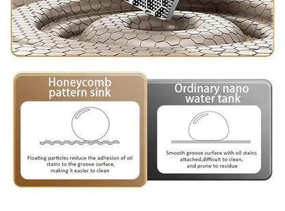 High-end stainless steel Kitchen Sink Matte Square Kitchen Accessories Large Single Sink Wash Basin With Faucet