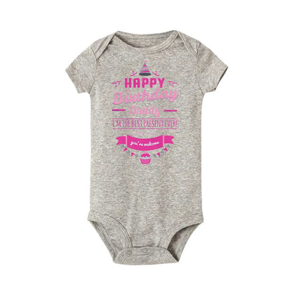 Alles Gute zum Geburtstag Papa Neugeborenes Baby Body Geschlechtsneutrale Babyartikel Säuglingskleidung Zwillinge Outfit Strampler Vater Geburtstagsgeschenk.