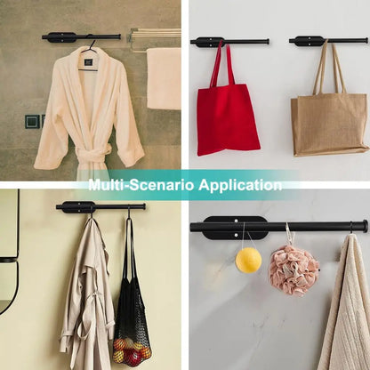 Selbstklebender Papierhandtuchhalter unter dem Schrank, Wandpapierrollenhalter, Küchenschrank, Badezimmer, SUS304-Edelstahl, Schwarz