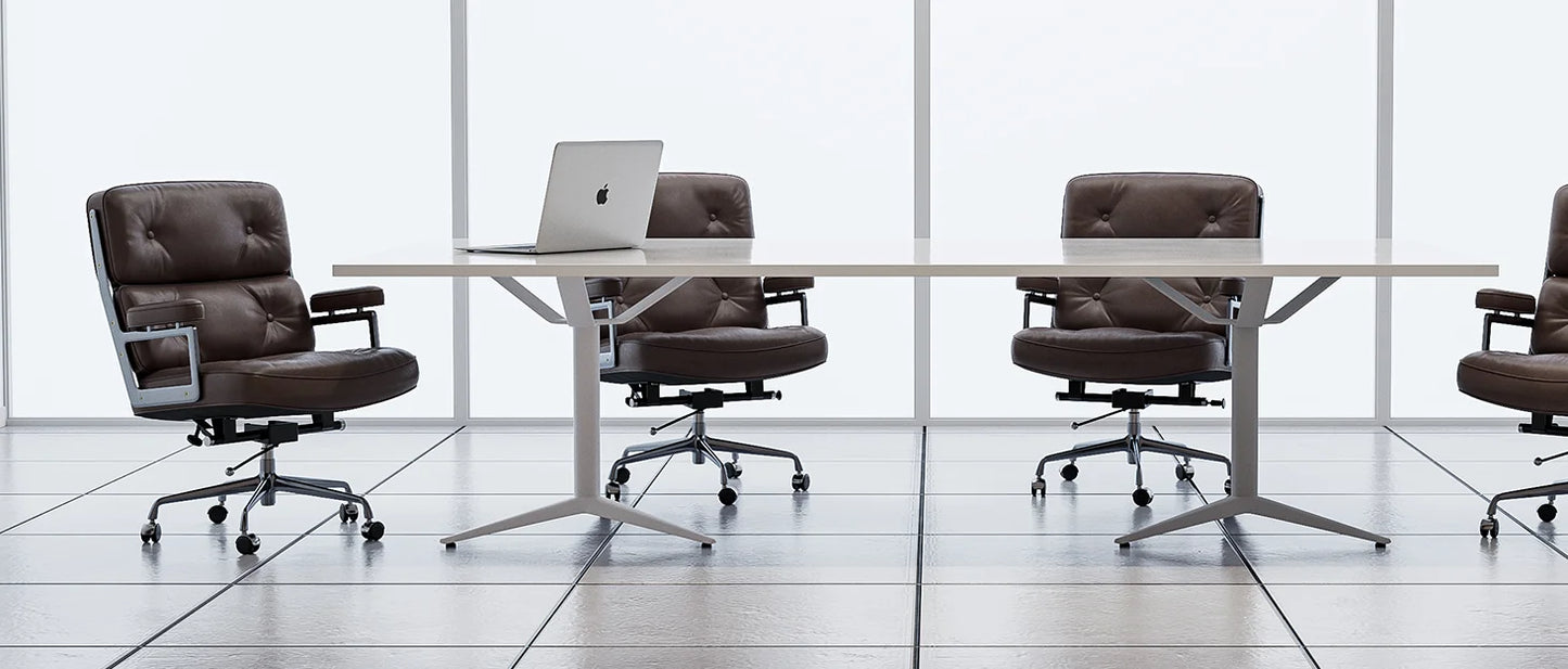 Verstellbarer Bürostuhl aus echtem Leder, Aluminiumlegierung, Sessel, Drehstuhl für Büro, Arbeitszimmer, Wohnzimmer