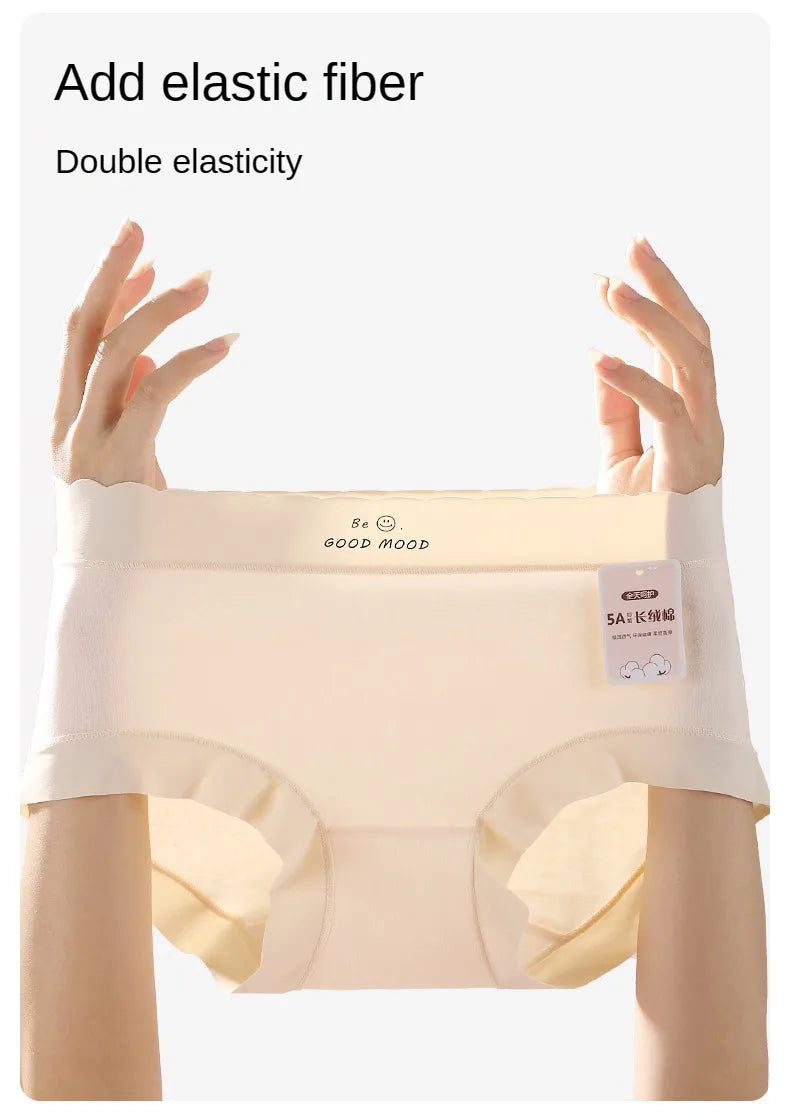 3PCS Female Underwear Antibacterial Pure Cotton Sexy Mid-rise Cotton Panties Woman Traceless Fashions Women's Intimate Intimates.