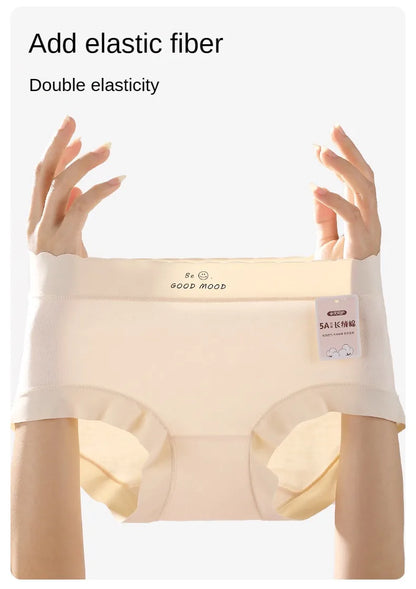 3PCS Female Underwear Antibacterial Pure Cotton Sexy Mid-rise Cotton Panties Woman Traceless Fashions Women's Intimate Intimates.