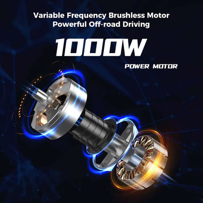 iScooter iX5Plus Foldable Adult Electric Scooter E-Scooter, 45KM/H Electric Kick Scooter, 1000W Skateboards 48V 17.5Ah Kickboard.