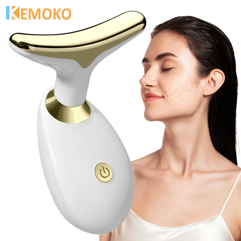 Neck Face Lifting Device Face Slimming Eye Massage Beauty Skin Facial Vibration Machine Anti Aging Reduce Edema Double Chin.
